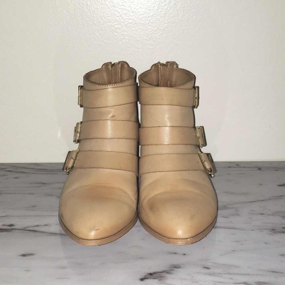 Forever21 Tripple Buckle Zip Bootie - Picture 1 of 5